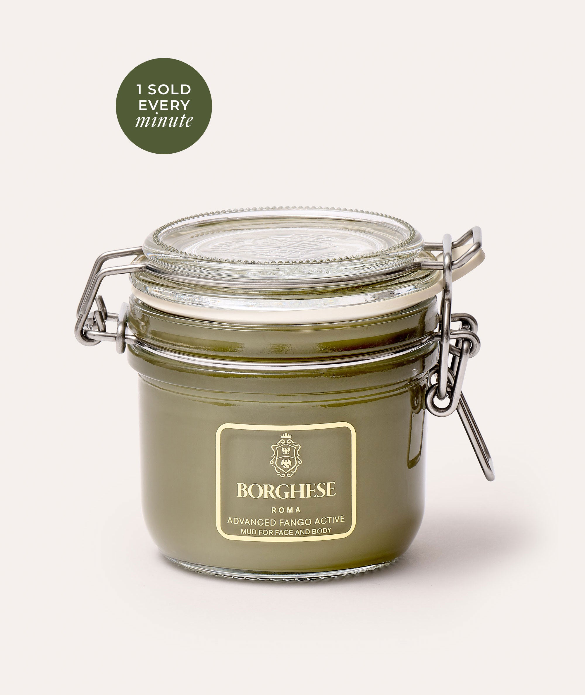 Product image of Advanced Fango Active Mud Mask in its iconic glass jar