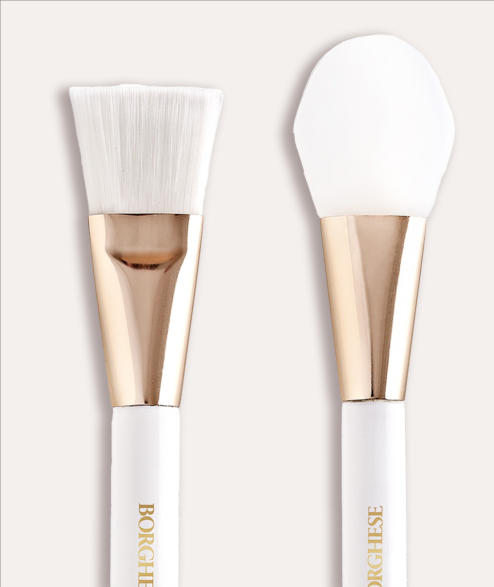 Image of the brush end and silicone end of our mask applicator