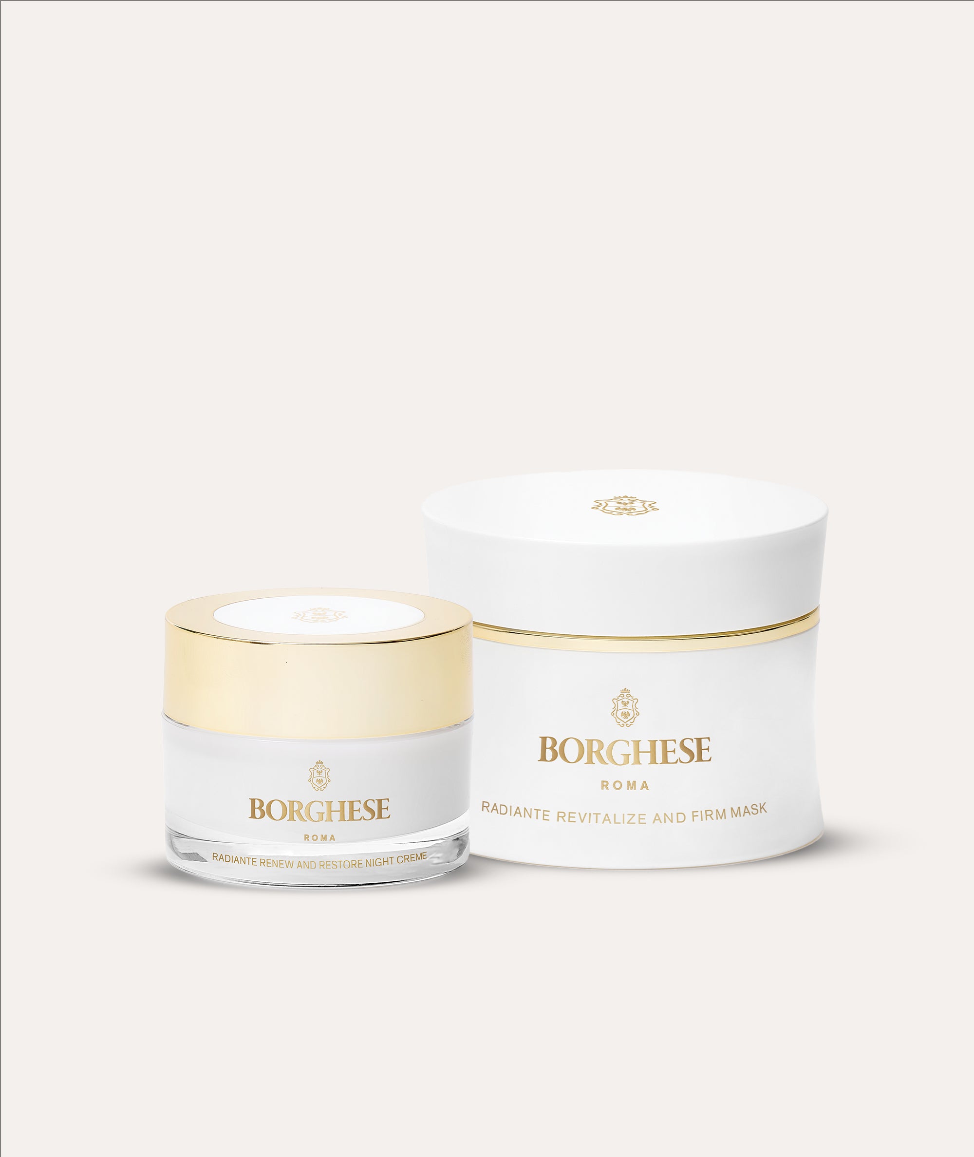 Firm & Illuminate Bundle featuring Radiante Revitalize and Firm Mask and Radiante Renew and Restore Night Creme